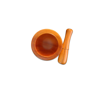 Bộ Cối Chày Gỗ Cao Cấp Đế Chân 08 Mini